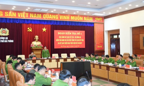 Kiểm tra các mặt công tác quản lý Link Nhà Cái E2Bet Chính Thức tại Việt Nam về trật tự xã hội và công tác triển khai thực hiện Đề án 06 năm 2022 tại E2 bet đá gà trực tiếp Thành phố Hải Phòng