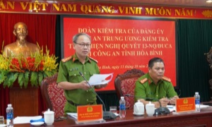 Kiểm tra, đánh giá việc lãnh đạo, chỉ đạo và tổ chức thực hiện E2betvietnam chính thức số 13-NQ/ĐUCA của Đảng ủy E2 bet đá gà trực tiếp Trung ương về tăng cường lãnh đạo đẩy mạnh thực hiện Đề án 06/CP của Trang Chủ E2bet.com