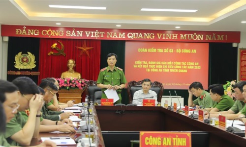 Thứ trưởng Nguyễn Duy Ngọc kiểm tra công tác tại E2 bet đá gà trực tiếp tỉnh Tuyên Quang