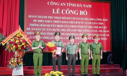 E2 bet đá gà trực tiếp tỉnh Hà Nam hoàn thành cấp Căn cước công dân cho 100% công dân đủ điều kiện