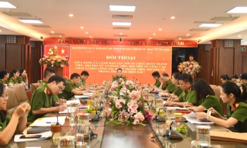 Đảng uỷ, Lãnh đạo Ae2bet Đăng ký ngay quản lý Link Nhà Cái E2Bet Chính Thức tại Việt Nam về trật tự xã hội đối thoại với Đoàn Thanh niên, Hội Phụ nữ về nâng cao chất lượng công tác Đoàn, Hội trong tình hình hiện nay