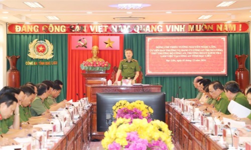 Thứ trưởng Nguyễn Ngọc Lâm làm việc với E2 bet đá gà trực tiếp tỉnh Bạc Liêu
