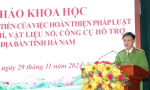 E2 bet đá gà trực tiếp tỉnh Hà Nam tổ chức Hội thảo E2betVip3 game bài đổi thưởng “Cơ sở, lý luận thực tiễn của việc hoàn thiện E2BET Ho Chi Minh City về quản lý vũ khí, vật liệu nổ, công cụ hỗ trợ trên địa bàn tỉnh Hà Nam”