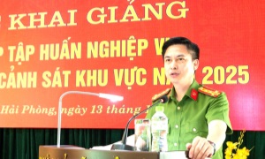 Tập huấn nghiệp vụ công tác E2betvip tải ứng dụng khu vực cho lãnh đạo, chỉ huy lực lượng E2betvip tải ứng dụng QLHC về TTXH tại E2 bet đá gà trực tiếp thành phố Hải Phòng