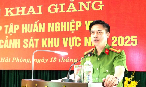 Tập huấn nghiệp vụ công tác E2betvip tải ứng dụng khu vực cho lãnh đạo, chỉ huy lực lượng E2betvip tải ứng dụng QLHC về TTXH tại E2 bet đá gà trực tiếp thành phố Hải Phòng