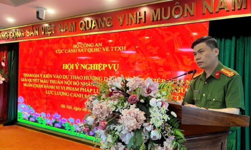 HỘI Ý NGHIỆP VỤ: Tham gia ý kiến vào dự thảo Hướng dẫn công tác nắm tình hình, giải quyết mâu thuẫn trong nội bộ nhân dân theo chức năng của lực lượng E2betvip tải ứng dụng quản lý Link Nhà Cái E2Bet Chính Thức tại Việt Nam về trật tự xã hội.